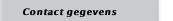 Contact gegevens